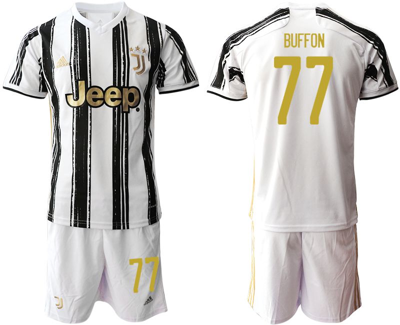 Men 2020-2021 club Juventus home #77 white Soccer Jerseys